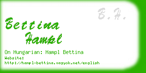 bettina hampl business card